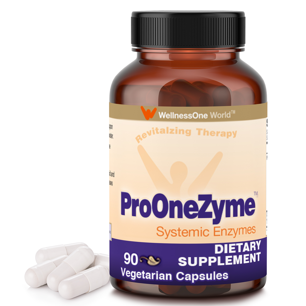 ProOneZyme Proteolytic Systemic Enzymes with Nattokinase and Seaprose - 90 Capsules - Dietary Supplement